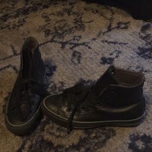 Lined Leather Converse